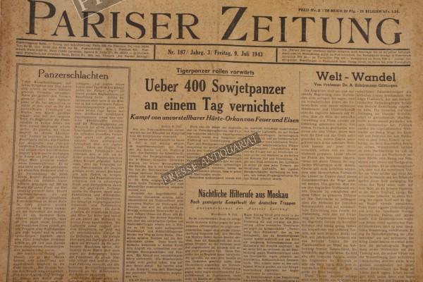 Pariser Zeitung, 09.07.1943