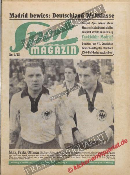 Sportmagazin Nr. 1A, 01.01.1953 bis 07.01.1953