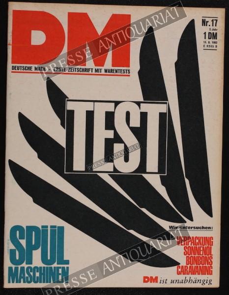 DM Die Deutsche Mark Zeitschrift mit dem Warentest, 13.08.1962 bis 26.08.1962