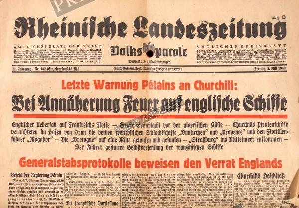 Rheinische Landeszeitung, 05.07.1940