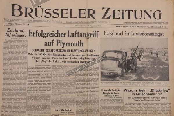 Brüsseler Zeitung, 29.11.1940