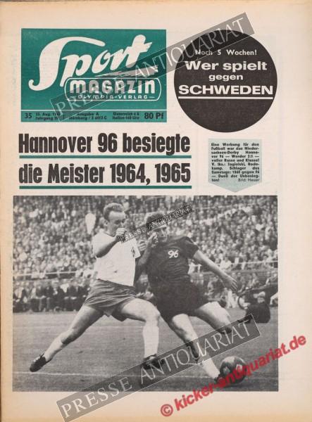 Sportmagazin Nr. 35A, 23.08.1965 bis 29.08.1965