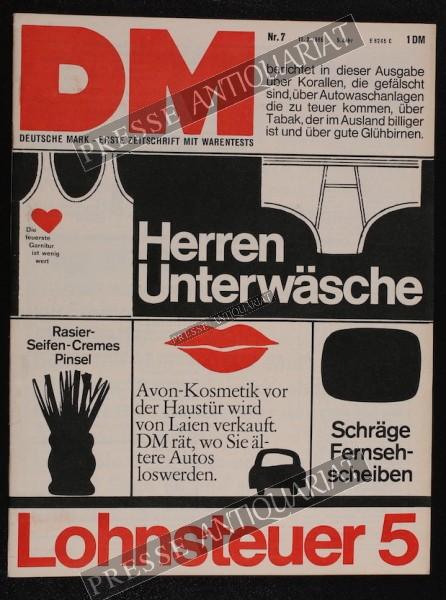 DM Die Deutsche Mark Zeitschrift mit dem Warentest, 11.02.1965 bis 17.02.1965