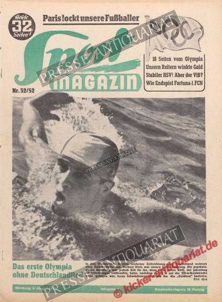 Sportmagazin Nr. 32A, 06.08.1952 bis 12.08.1952
