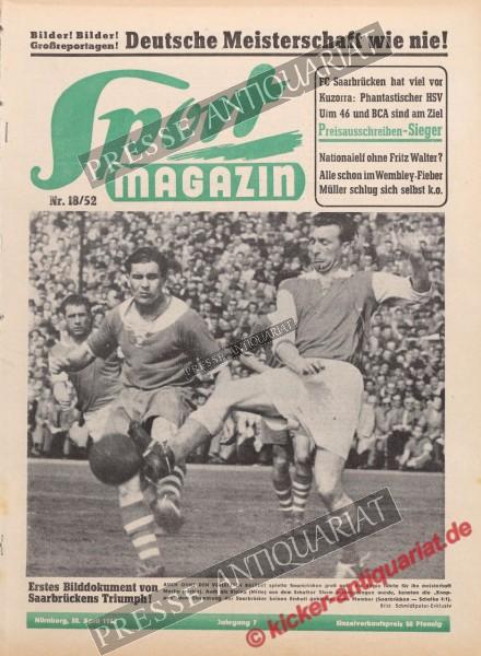 Sportmagazin Nr. 18A, 30.04.1952 bis 06.05.1952