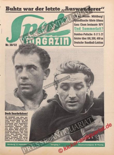 Sportmagazin Nr. 38A, 17.09.1952 bis 23.09.1952
