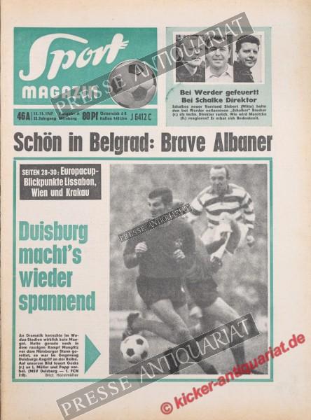 Sportmagazin Nr. 46A, 13.11.1967 bis 19.11.1967