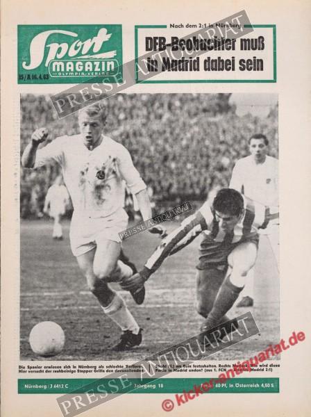 Sportmagazin Nr. 15A, 14.04.1963 bis 20.04.1963