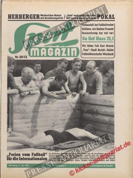 Sportmagazin Nr. 28A, 08.07.1953 bis 14.07.1953