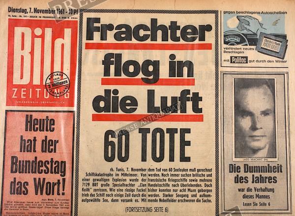Bild Zeitung, 07.11.1961
