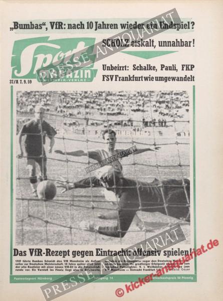 Sportmagazin Nr. 36A, 07.09.1959 bis 13.09.1959