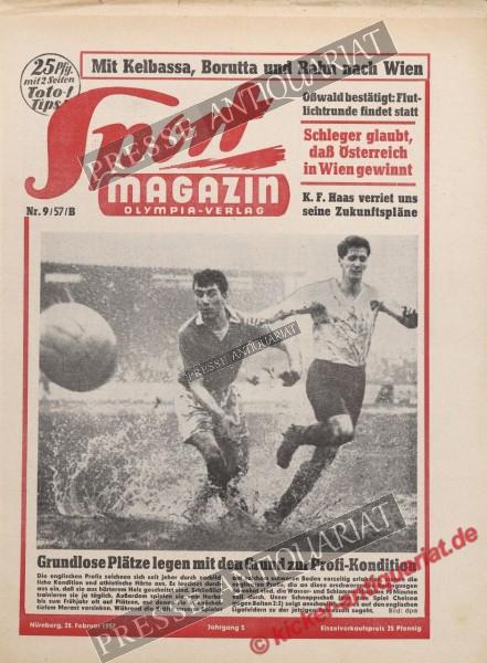 Sportmagazin Nr. 9B, 28.02.1957 bis 06.03.1957