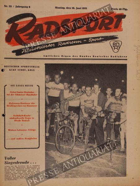 Radsport Illustrierte, 18.06.1951 bis 01.07.1951