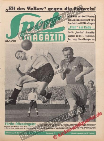 Sportmagazin Nr. 43A, 22.10.1952 bis 28.10.1952