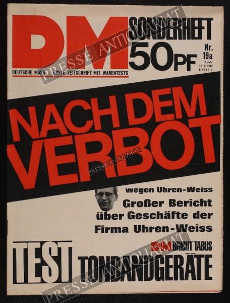DM Die Deutsche Mark Zeitschrift mit dem Warentest, 10.09.1962 bis 23.09.1962