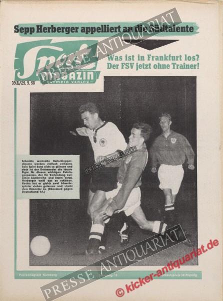 Sportmagazin Nr. 39A, 29.09.1958 bis 05.10.1958
