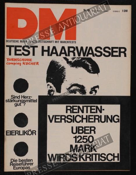 DM Die Deutsche Mark Zeitschrift mit dem Warentest, 07.05.1964 bis 13.05.1964