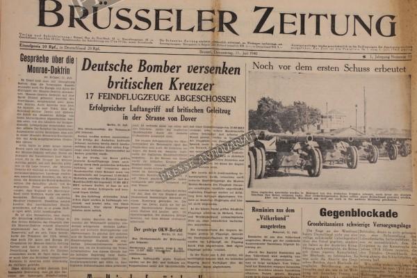 Brüsseler Zeitung, 11.07.1940