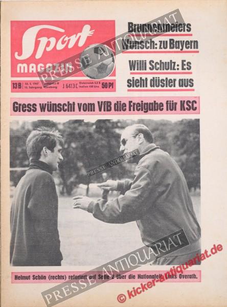 Sportmagazin Nr. 13B, 30.03.1967 bis 05.04.1967
