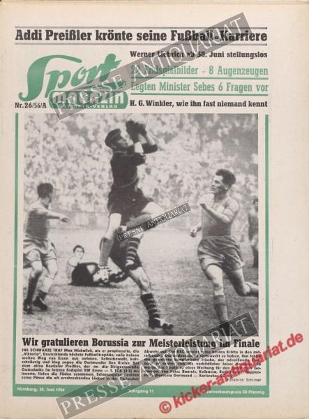 Sportmagazin Nr. 26A, 25.06.1956 bis 01.07.1956