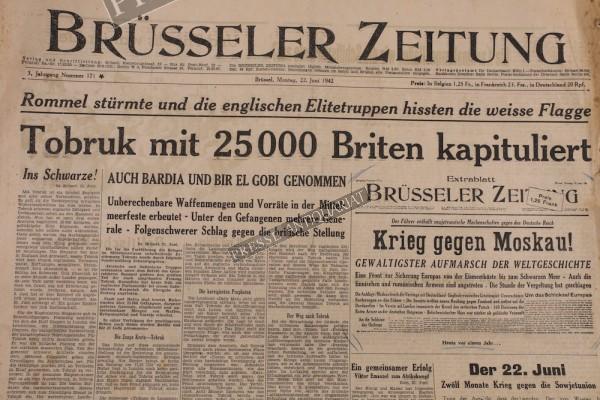 Brüsseler Zeitung, 22.06.1942