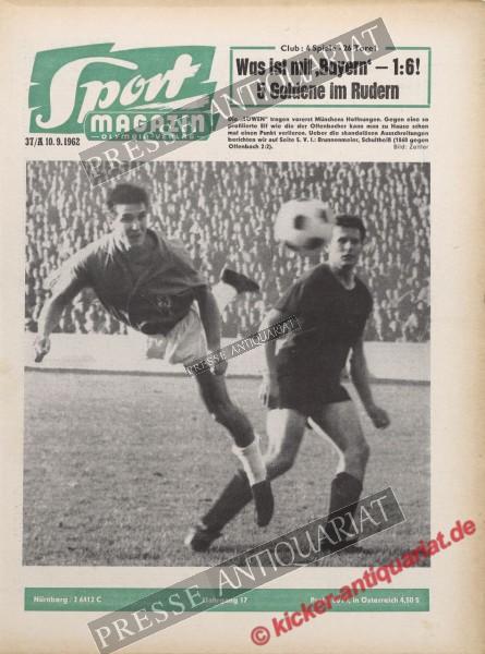 Sportmagazin Nr. 37A, 10.09.1962 bis 16.09.1962