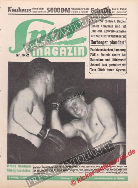 Sportmagazin Nr. 11A, 12.03.1952 bis 18.03.1952