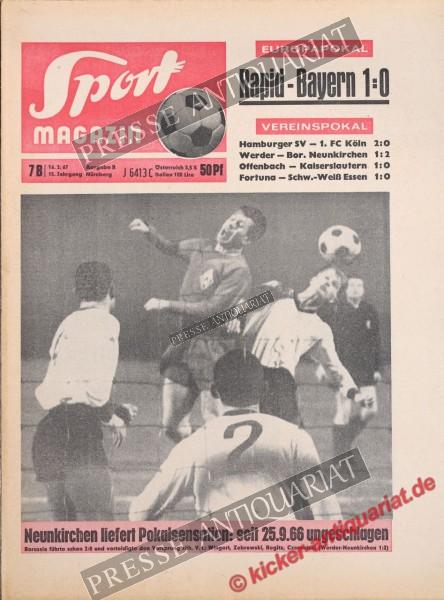 Sportmagazin Nr. 7B, 16.02.1967 bis 22.02.1967