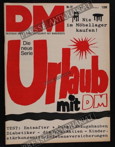 DM Die Deutsche Mark Zeitschrift mit dem Warentest, 22.04.1965 bis 28.04.1965