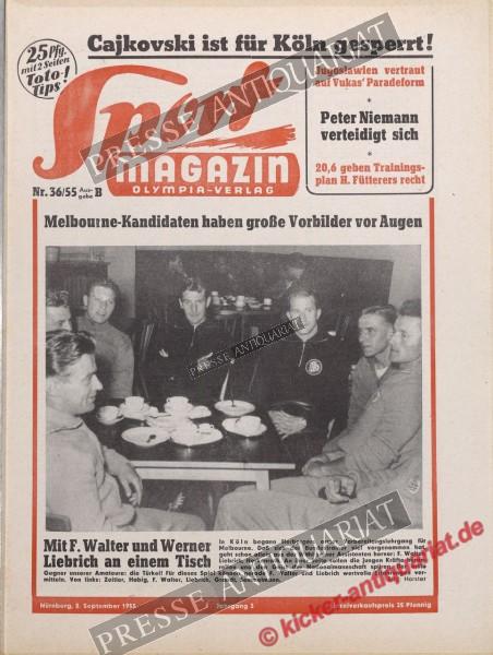 Sportmagazin Nr. 36B, 08.09.1955 bis 14.09.1955