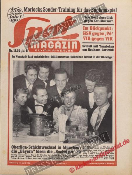 Sportmagazin Nr. 15B, 12.04.1956 bis 18.04.1956