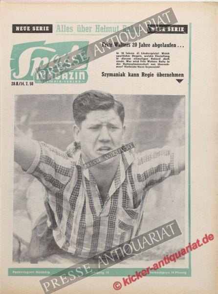 Sportmagazin Nr. 28A, 14.07.1958 bis 20.07.1958