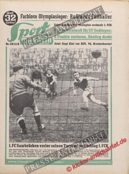 Sportmagazin Nr. 50A, 10.12.1956 bis 16.12.1956
