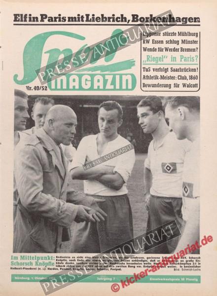 Sportmagazin Nr. 40A, 01.10.1952 bis 07.10.1952