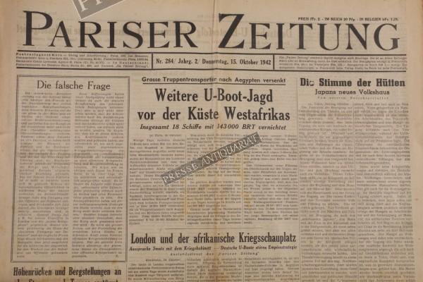 Pariser Zeitung, 15.10.1942