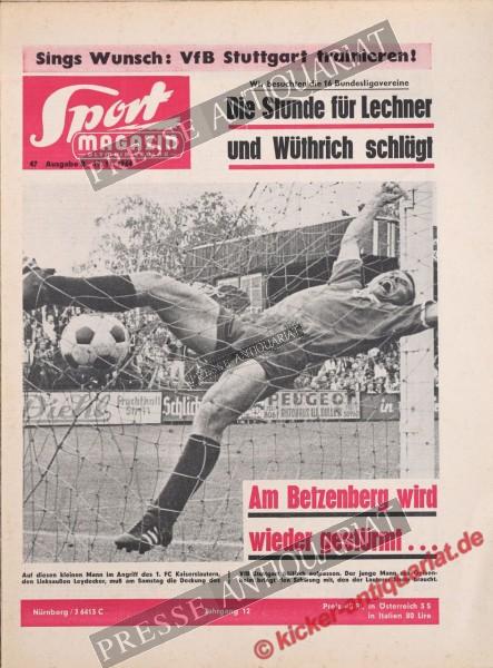 Sportmagazin Nr. 47B, 19.11.1964 bis 25.11.1964
