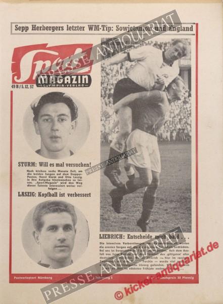 Sportmagazin Nr. 49B, 05.12.1957 bis 11.12.1957