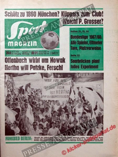 Sportmagazin Nr. 26A, 24.06.1968 bis 30.06.1968