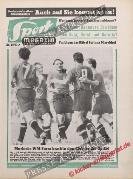 Sportmagazin Nr. 35A, 02.09.1957 bis 08.09.1957