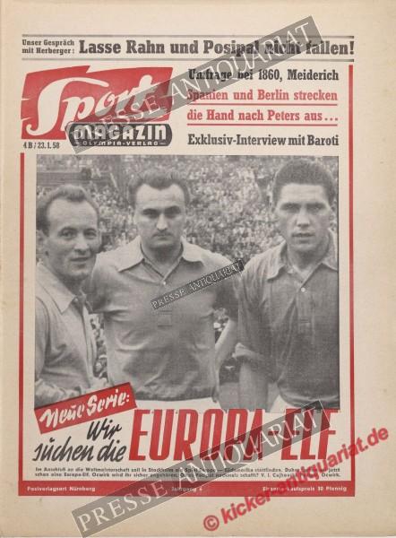 Sportmagazin Nr. 4B, 23.01.1958 bis 29.01.1958