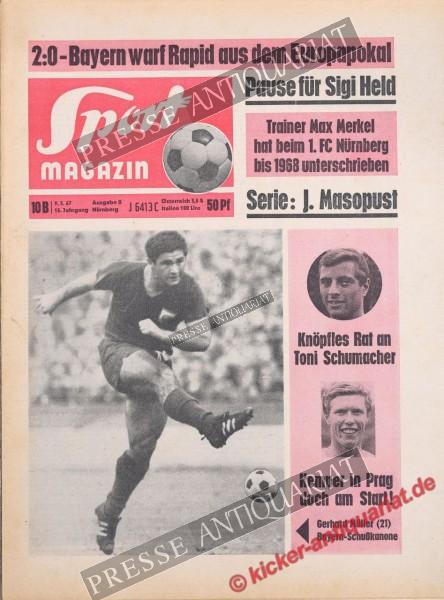 Sportmagazin Nr. 10B, 09.03.1967 bis 15.03.1967