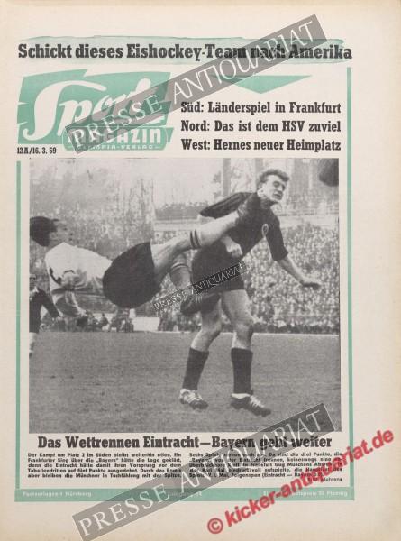 Sportmagazin Nr. 11A, 16.03.1959 bis 22.03.1959
