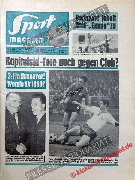 Sportmagazin Nr. 13A, 25.03.1968 bis 31.03.1968
