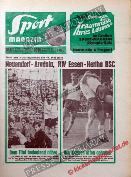 Sportmagazin Nr. 20A, 13.05.1968 bis 19.05.1968