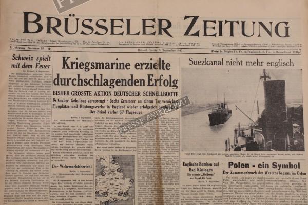 Brüsseler Zeitung, 06.09.1940
