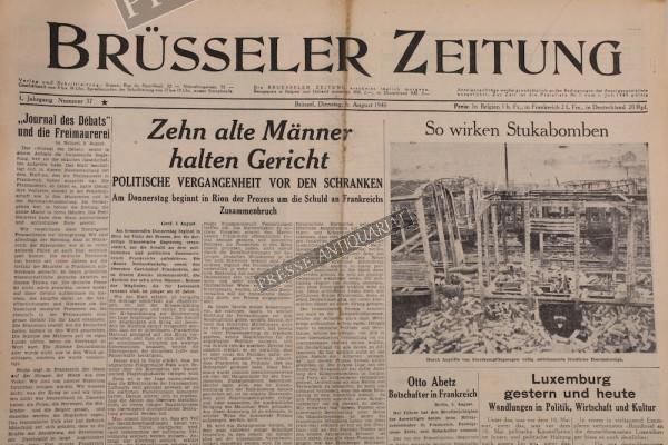 Brüsseler Zeitung, 06.08.1940