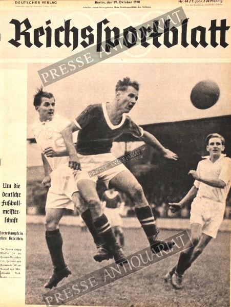 Reichssportblatt, 29.10.1940 bis 04.11.1940