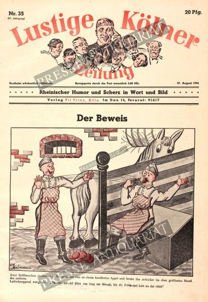 Lustige Kölner Zeitung, 27.08.1941 bis 02.09.1941