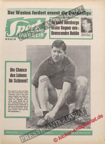 Sportmagazin Nr. 29A, 10.07.1961 bis 16.07.1961