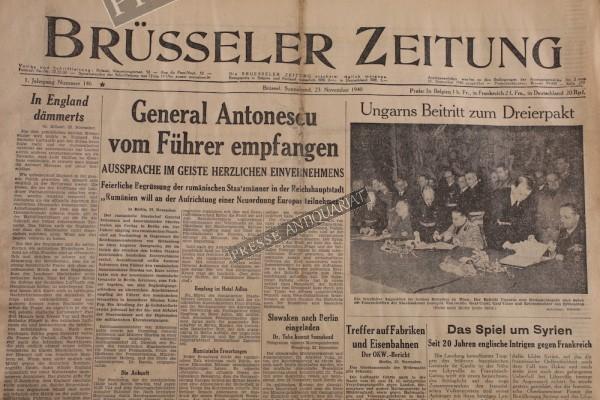 Brüsseler Zeitung, 23.11.1940